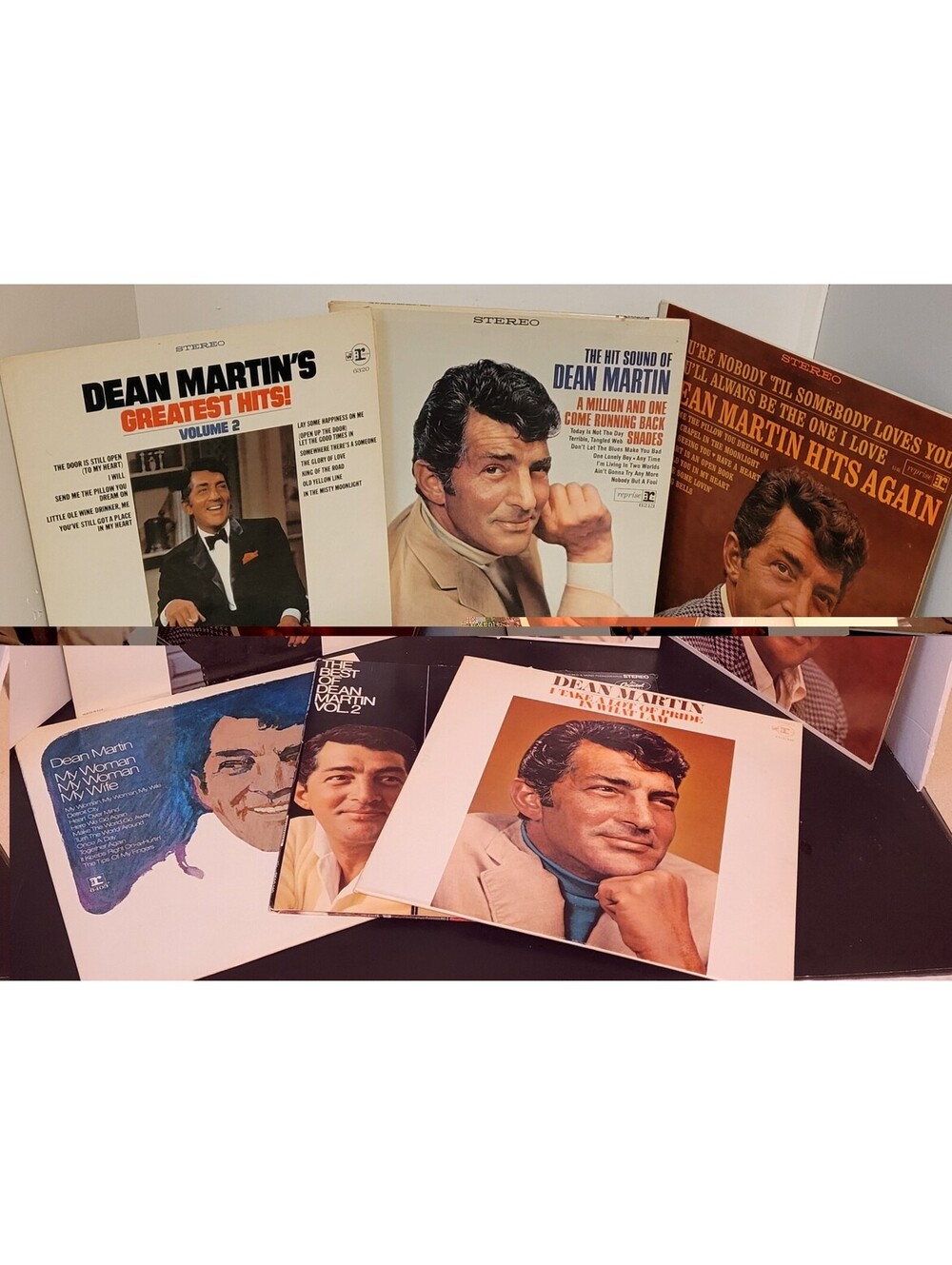 Dean Martin The Best Of, Greatest Hits, Assorted Titles - Lot of 6 Records